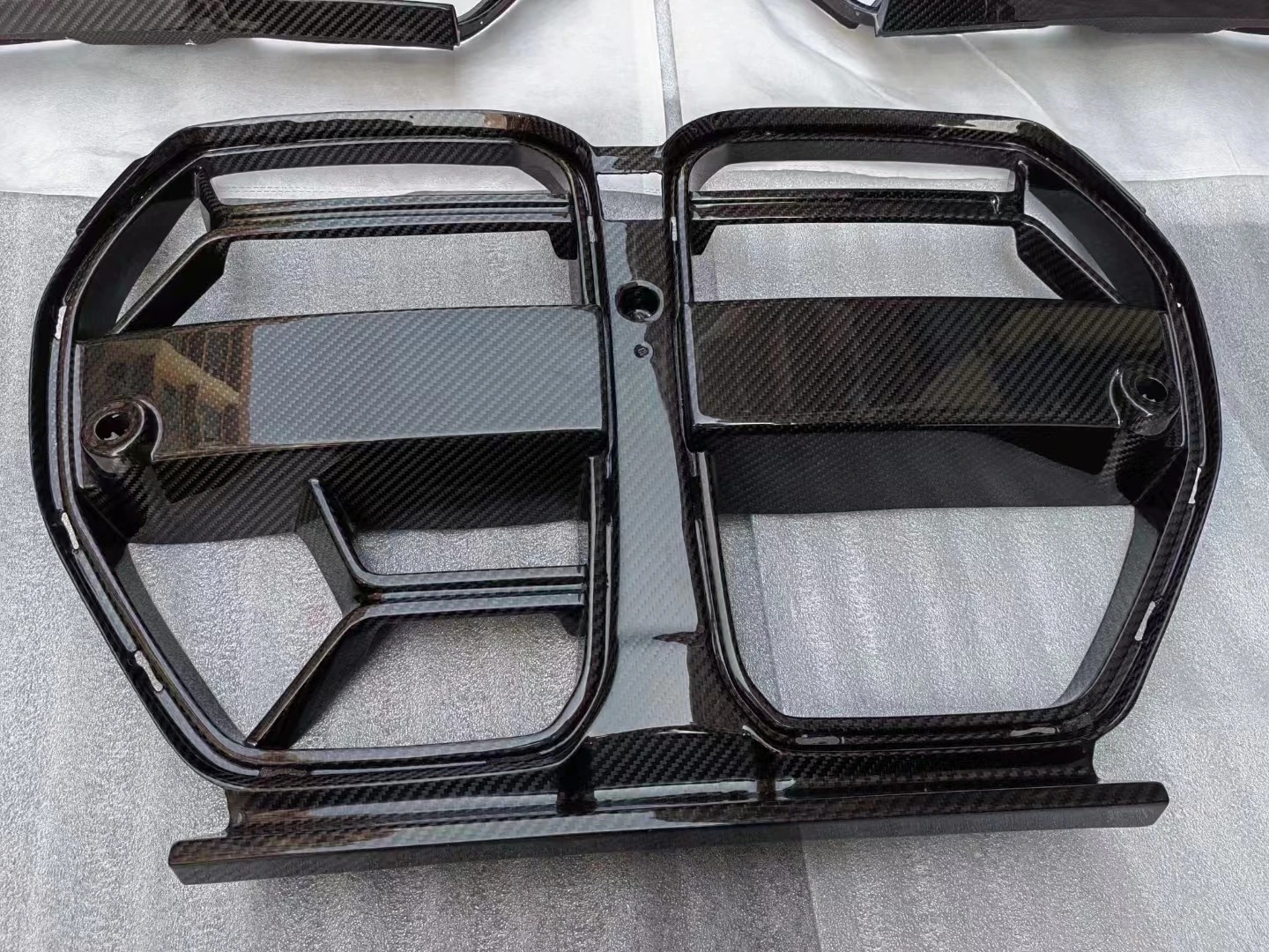 Factory Price CSL Style with ACC Dry Carbon Front Bumper Kidney Center Mesh Grille Grill for  G80 M3 G82 G83 M4 2020+